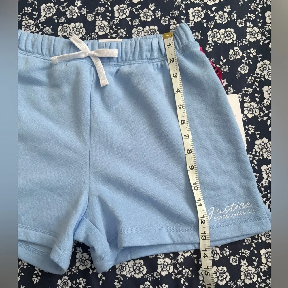 Justice Tie-Dye and Blue Kids Shorts